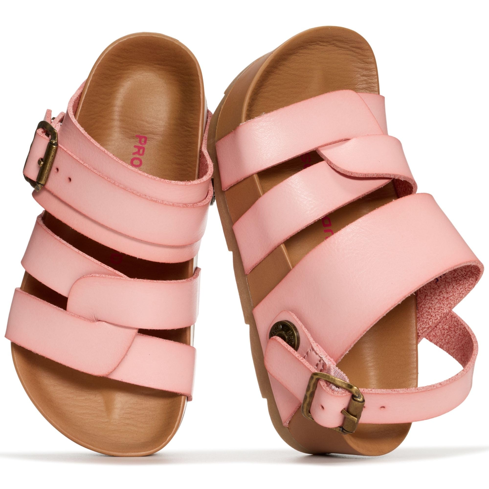 Project Cloud Kids Sandals for Girls - Girls Sandals with Adjustable Buckle Closure, Comfortable Plush & Soft Insole w/Wedge Design Non-Slip Outsole — view 7