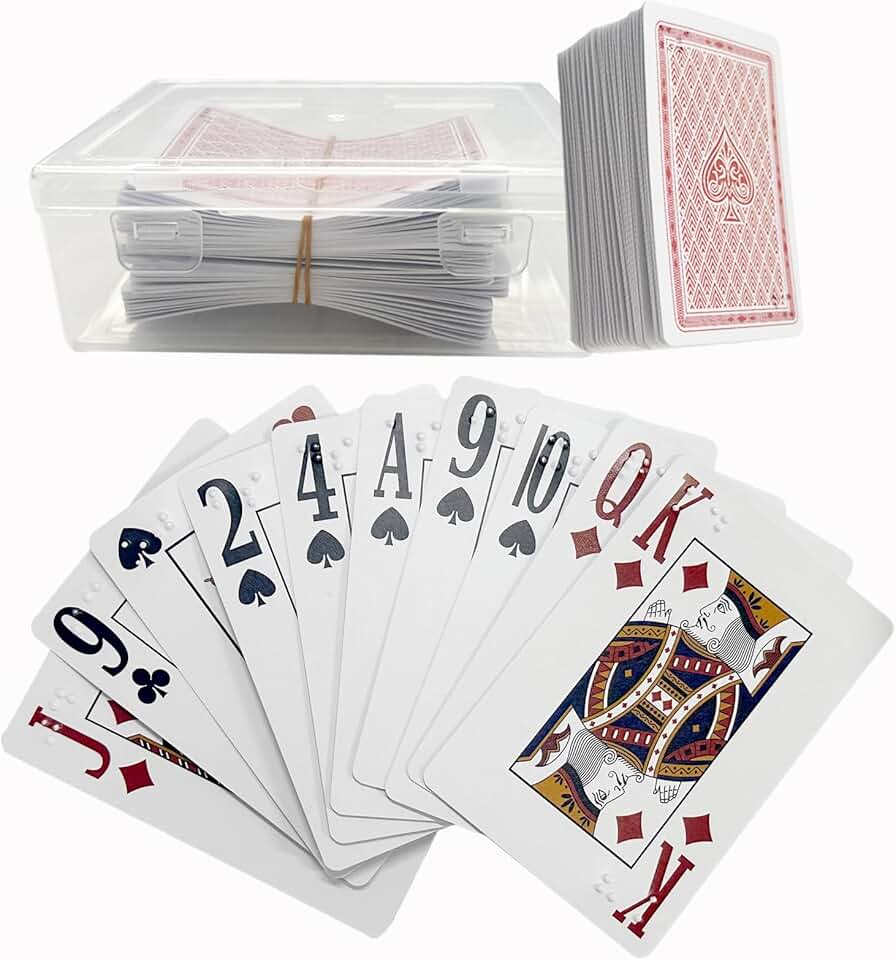 Braille Large-Print Playing Cards