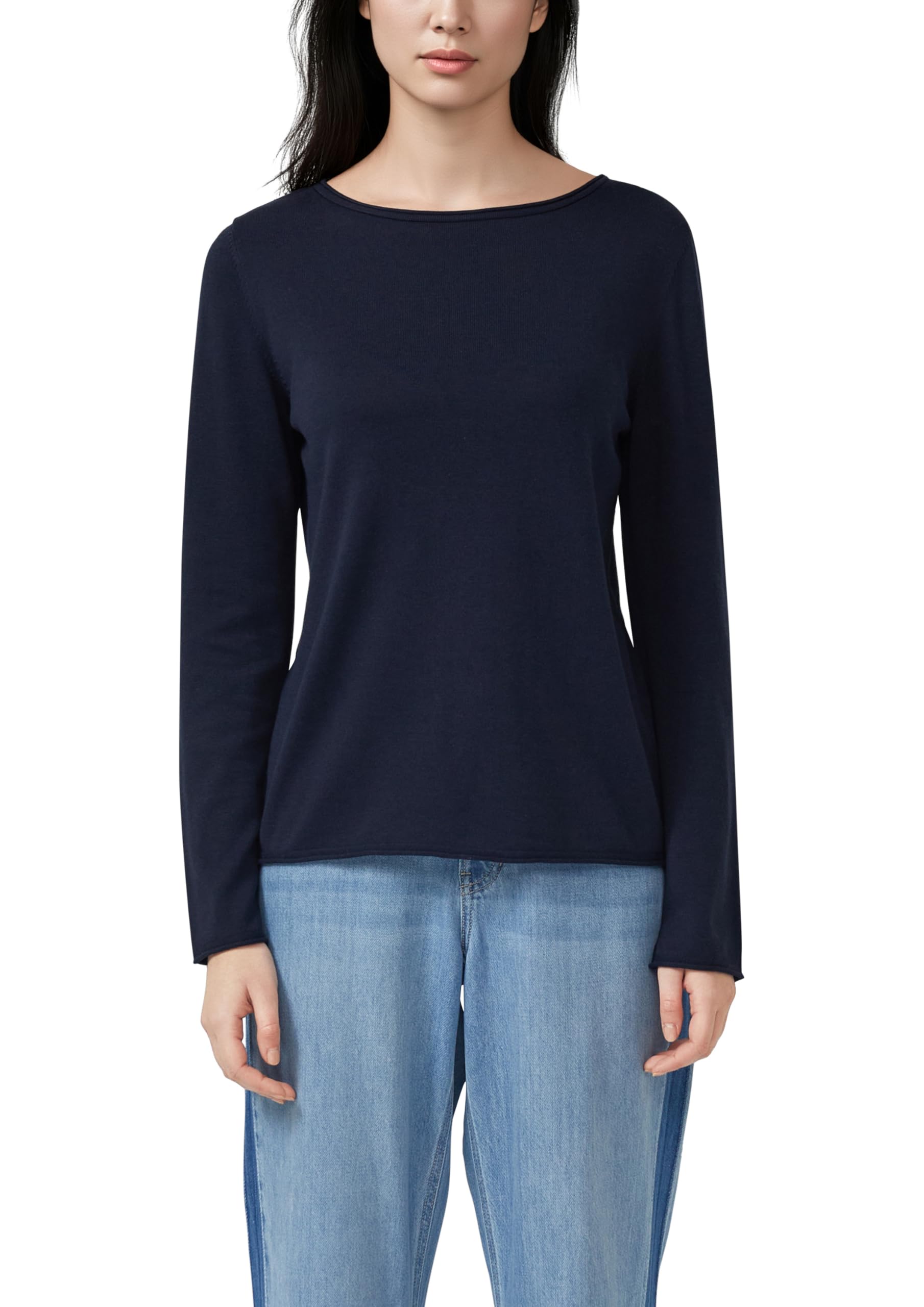 s.Oliver Feinstrickpullover mit Rollkanten
