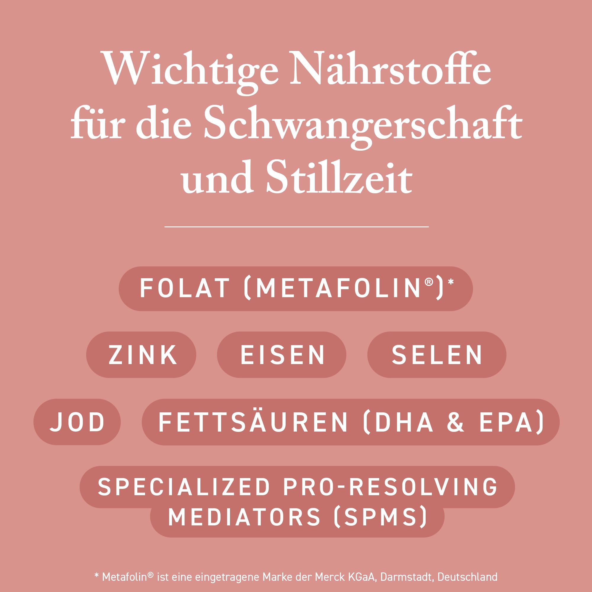 Schwangerschaft + Stillzeit, mit Omega-3, 90 Weichkapseln | Eisen, DHA & EPA, wichtige Vitamine & Mineralstoffe, für Mutter und Kind, glutenfrei, laktosefrei, 1x täglich 1 Kapsel