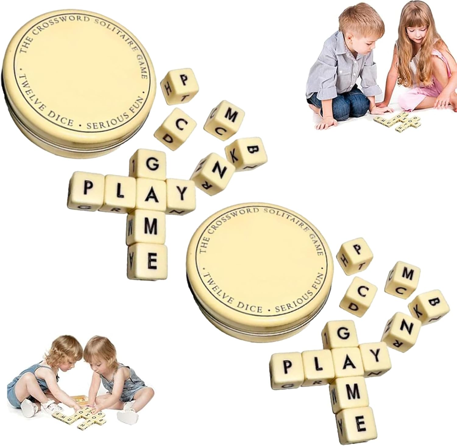 The Crossword Solitaire Game, 6 Sided Dice Crossword Game