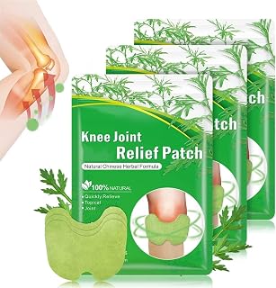 Pain Relief Patches Pack Of 48 Wormwood Leaves Dried Ginger Camphor Borneol Natural Herbal Patches,Sticker 12-Hour Relief Of Joint Pains Patch For Knee,Back,Neck,Shoulder Pain (48)