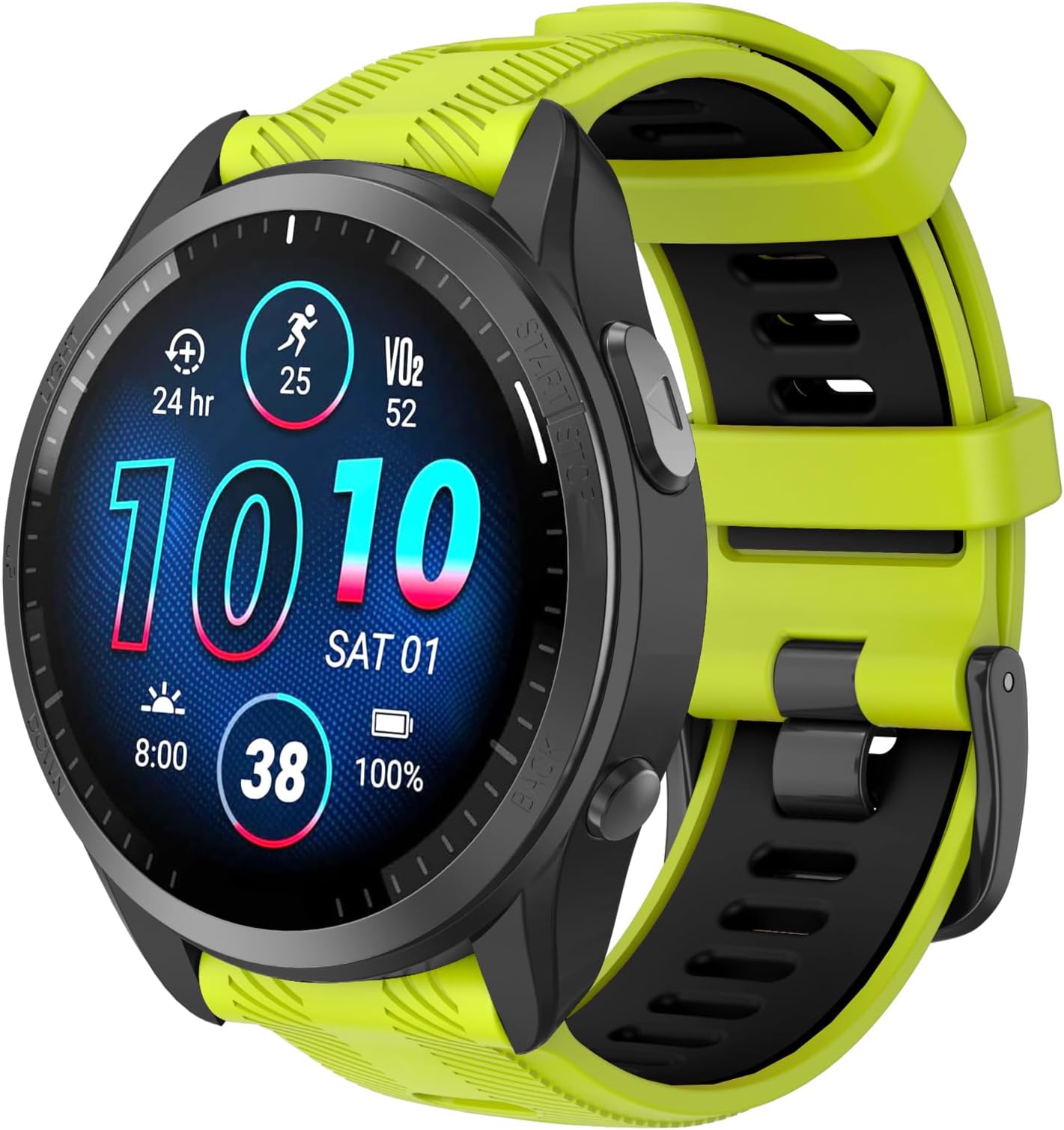 ISABAKE Watch Band for Garmin Forerunner 970/Forerunner 965/Forerunner 955/Forerunner 945/Forerunner 935,Soft Silicone 22mm Replacement Bands compatible with Fenix 5/ Fenix 5 plus/ Fenix 6/ Fenix 6 Pro/Approach S60