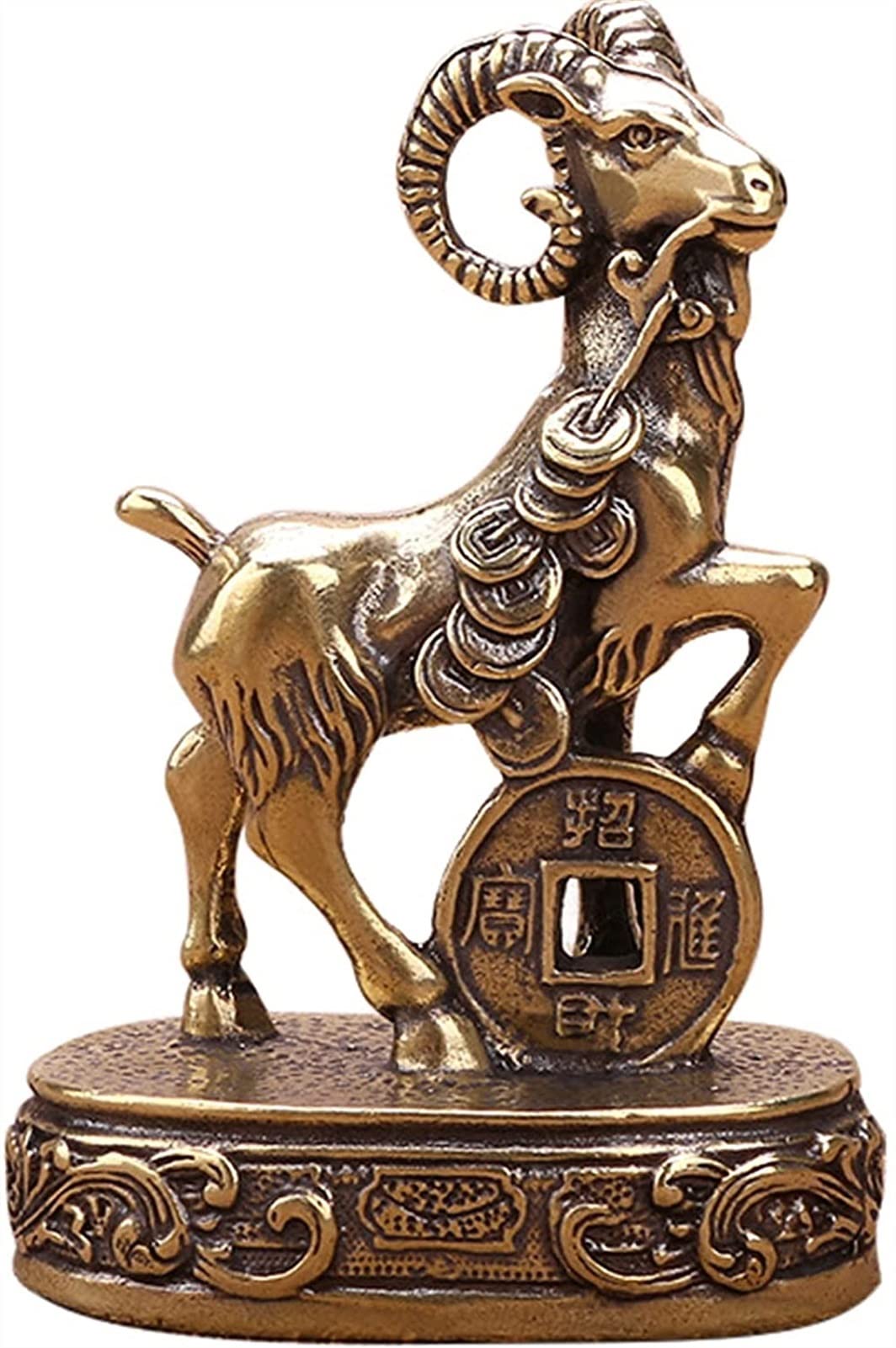 SBCGFY Feng Shui Statue,Feng Shui Sheep Statues Home Decor, Animals Figurines For Decor Sculpture, Home, Living Room Blessing Gift