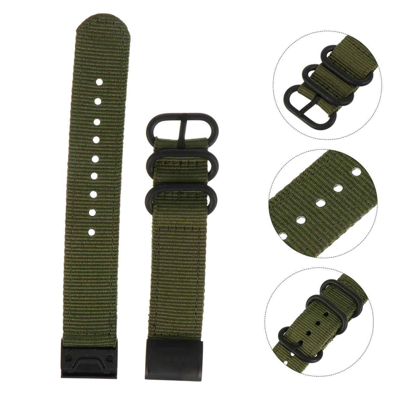 Gatuida 3pièces Bracelet Nylon Compatible Pour Montre Bracelet à Dégagement Rapide Unisexe Résistant Et Pour Confort Optimal