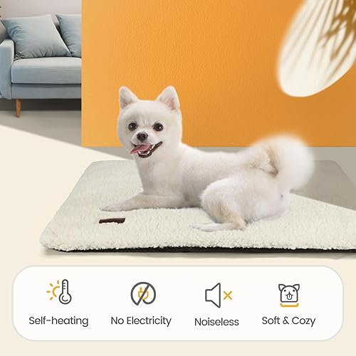 Miniatura 4 de Cama autocalentable para gatos y perros, alfombra autocalentable de 24 x 18 pulgadas, almohadilla térmica extra cálida para mascotas en interiores y