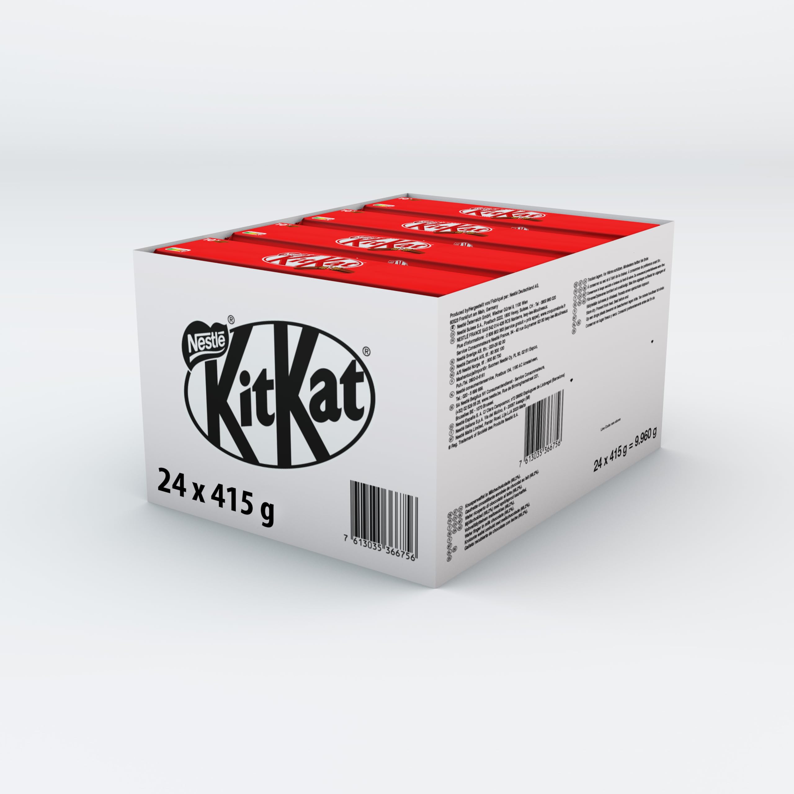 Kit Kat Leche - - Pack de 10 Unidades 430 g - Pack de 24