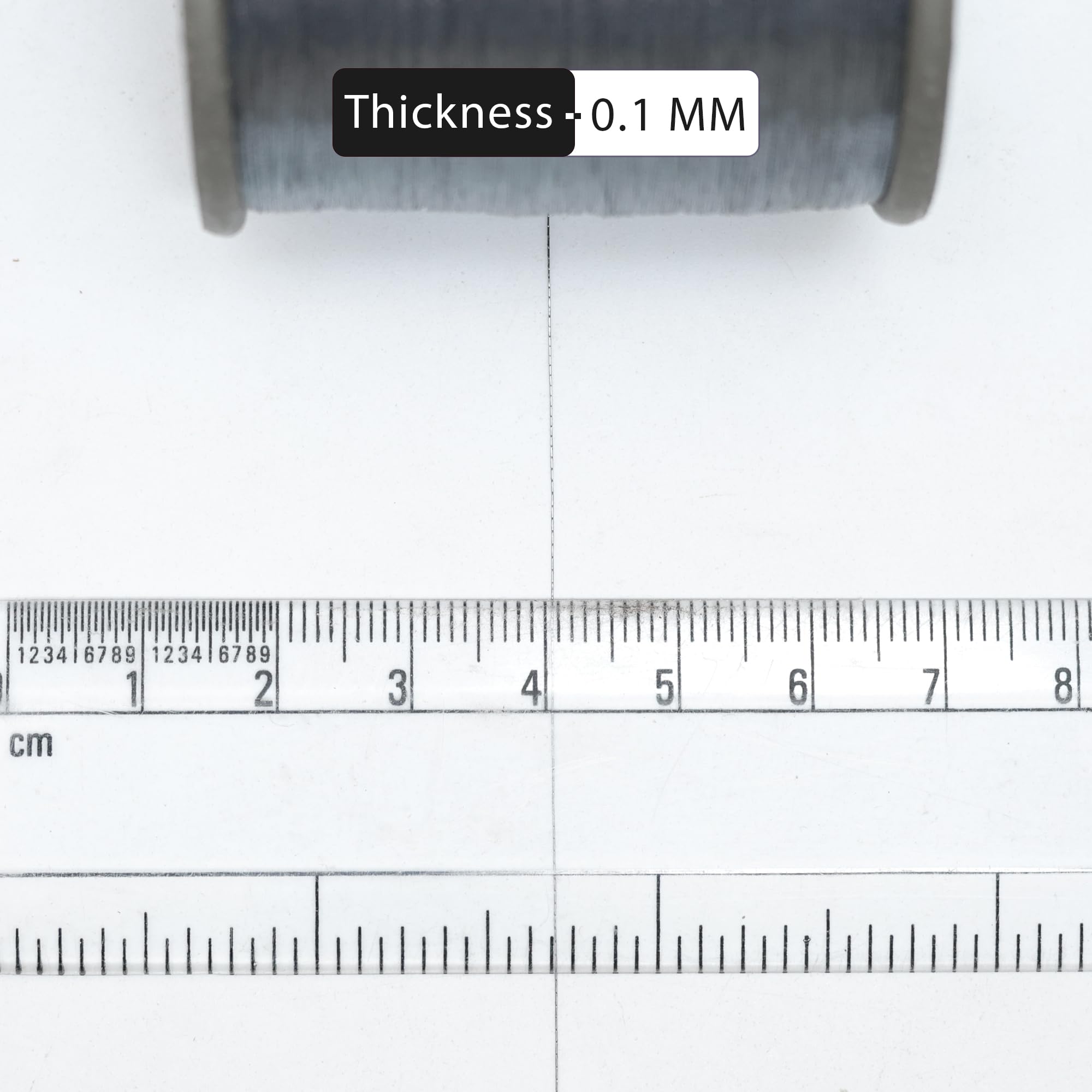 Embroiderymaterial Metallic Zari Thread for Embroidery, Sewing and Jewelry Making, Grey Color, 0.1MM(Pack of 2 Roll) 4