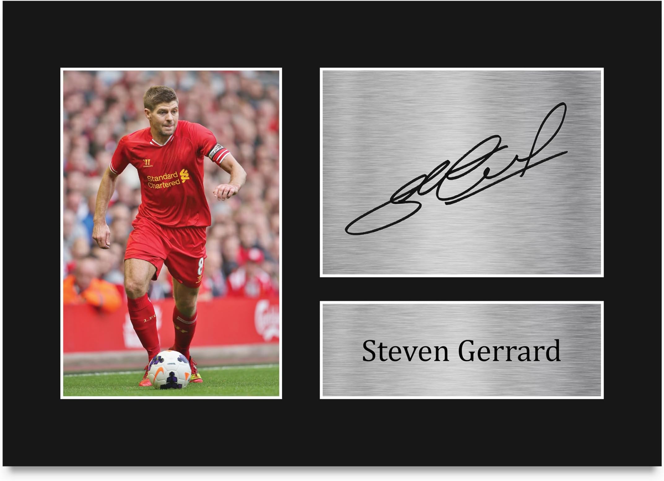 HWC Trading Steven Gerrard Signed A4 Printed Autograph Print Photo Picture Display