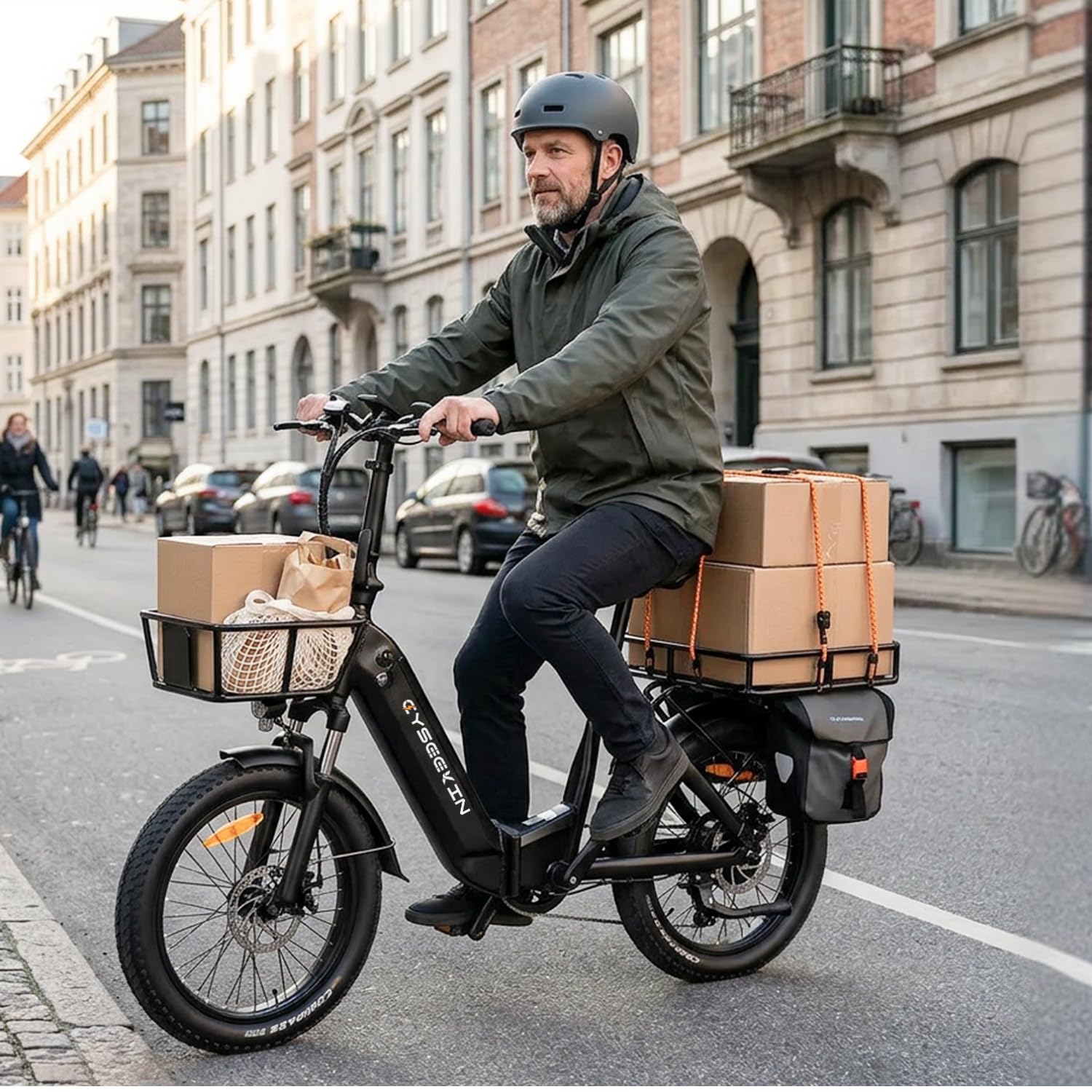 Fahrradkorb Hinten - Stabiler Hinterträger Tragkraft bis zu 30 kg, für C20 Fahrrad E-Bike Elektrofahrrad