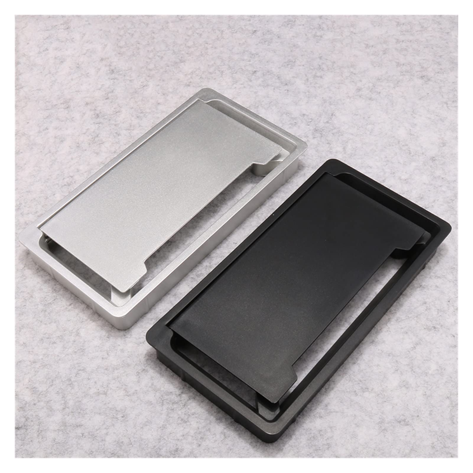 Passacavo da scrivania Passacavo da tavolo, copriforo for cavi in ​​ABS Base rettangolare Uscita cavi da tavolo Passacavo da scrivania for computer Protezione for cavi Organizzatore Ferramenta for mob