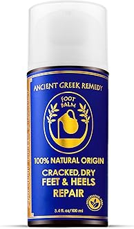 Dry Cracked Heels Repair | Organic Foot Cream for Dry Feet & Callus with Jojoba, Lavender, Almond, Olive & Vitamin E Oil | Natural Foot Balm & Moisturizer for Skin | Hydrating Foot Treatment | 3.4 oz