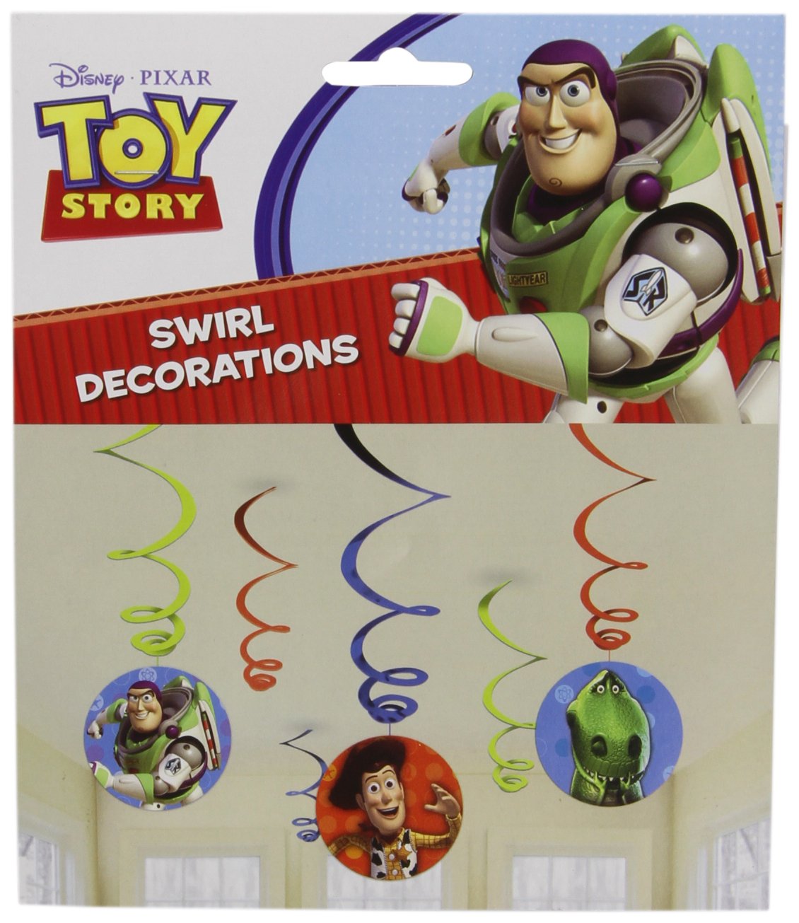 amscanParty Centre Europe Toy Story Swirl Decorations 6pcs