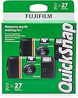Vista 4 de Cámara de película Fujifilm QuickSnap Flash 400 de un solo uso de 35mm con flash, 27 exposiciones, paquete de 8
