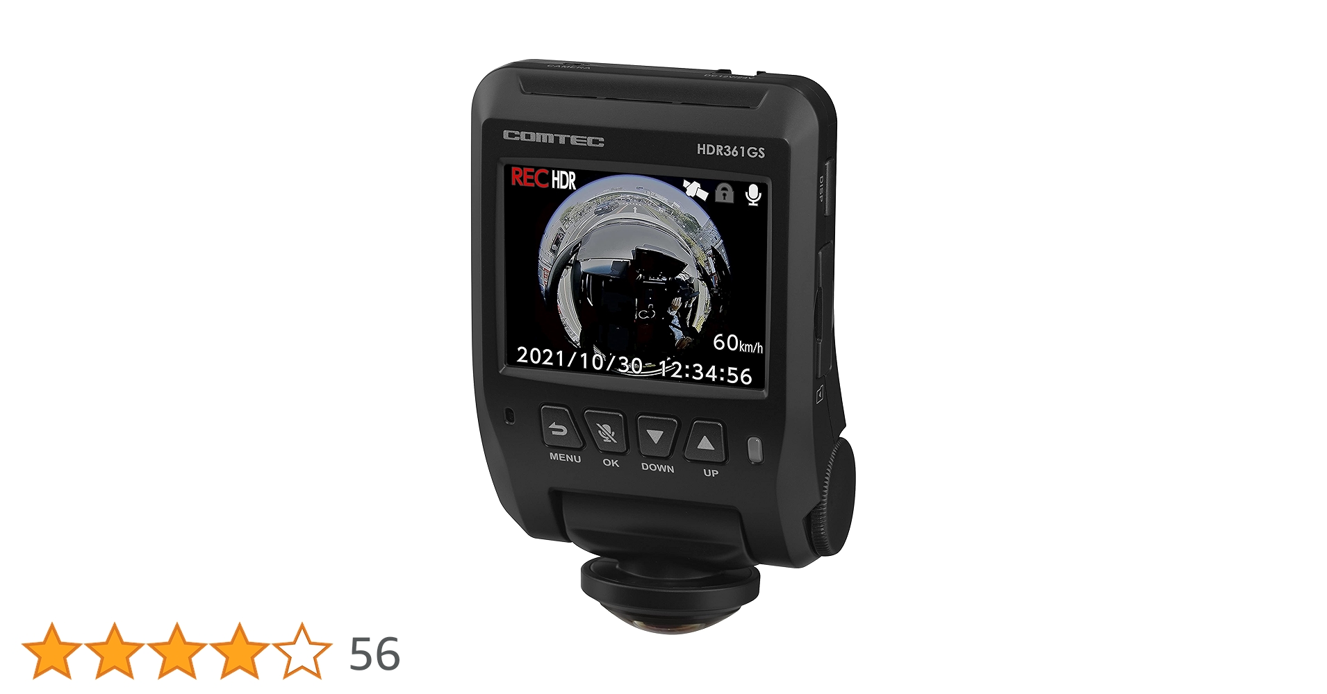 Amazon | コムテック 車用 ドライブレコーダー 360度全方位