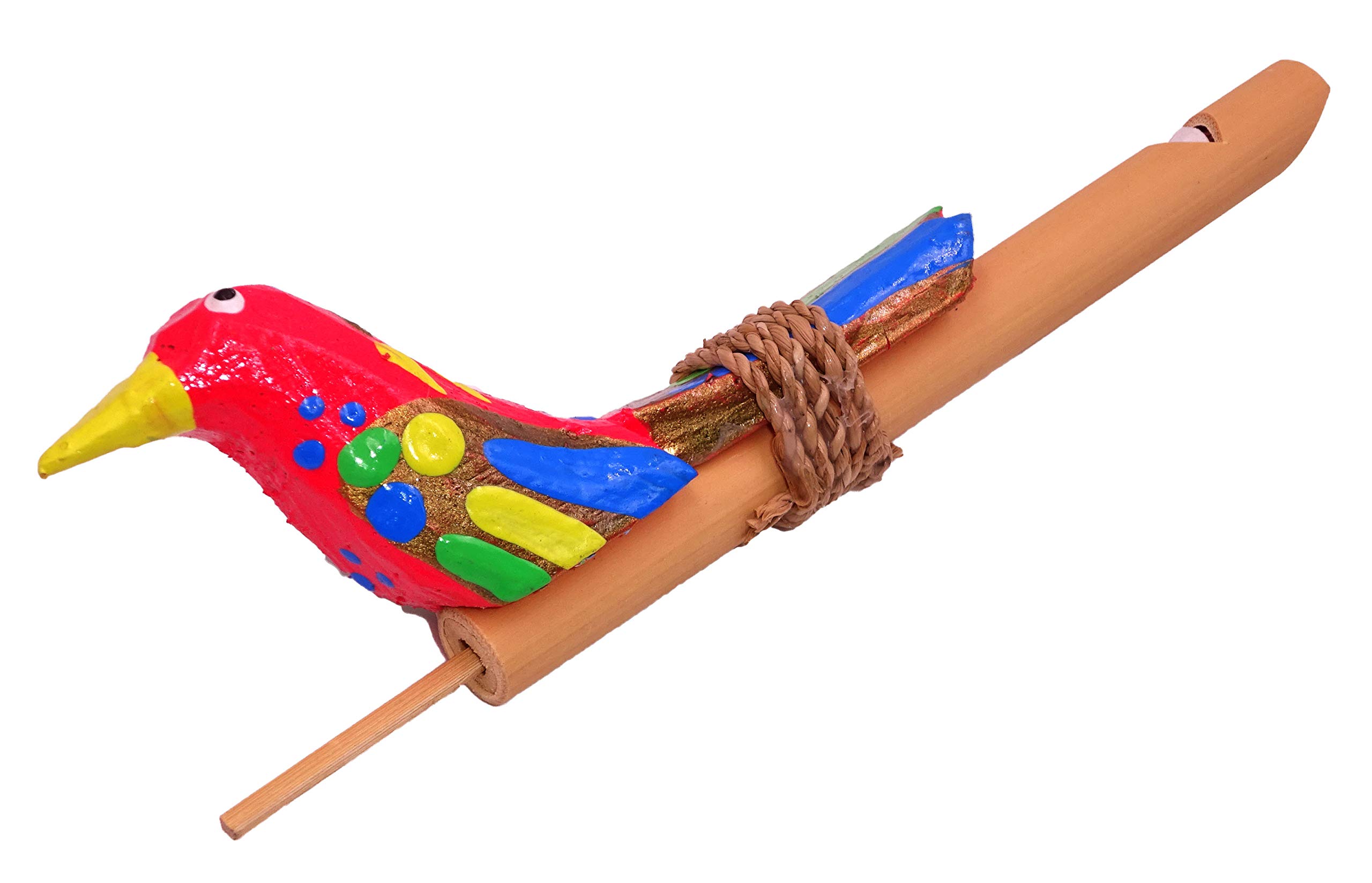 Lot De 4 Sifflets Coulissants En Bambou - Flûte à Chant D'Oiseau, Instrument Musical Ludique