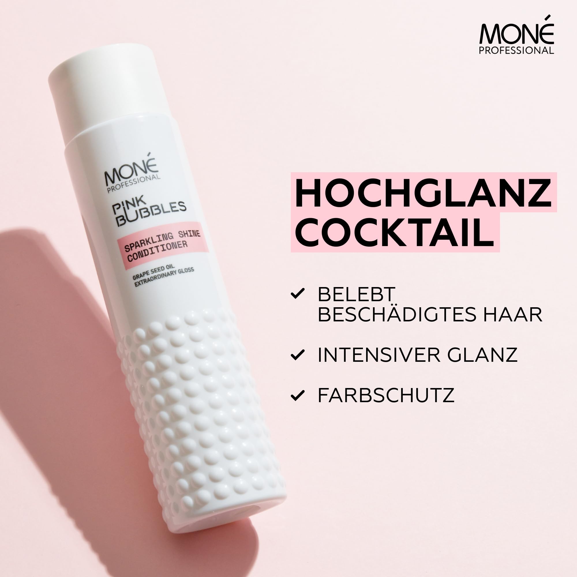MONÉ PROFESSIONAL - Keratin Leave-in-Conditioner - 10-in-1 - hitzeschutz für haare (Blau + 2 Rosa)