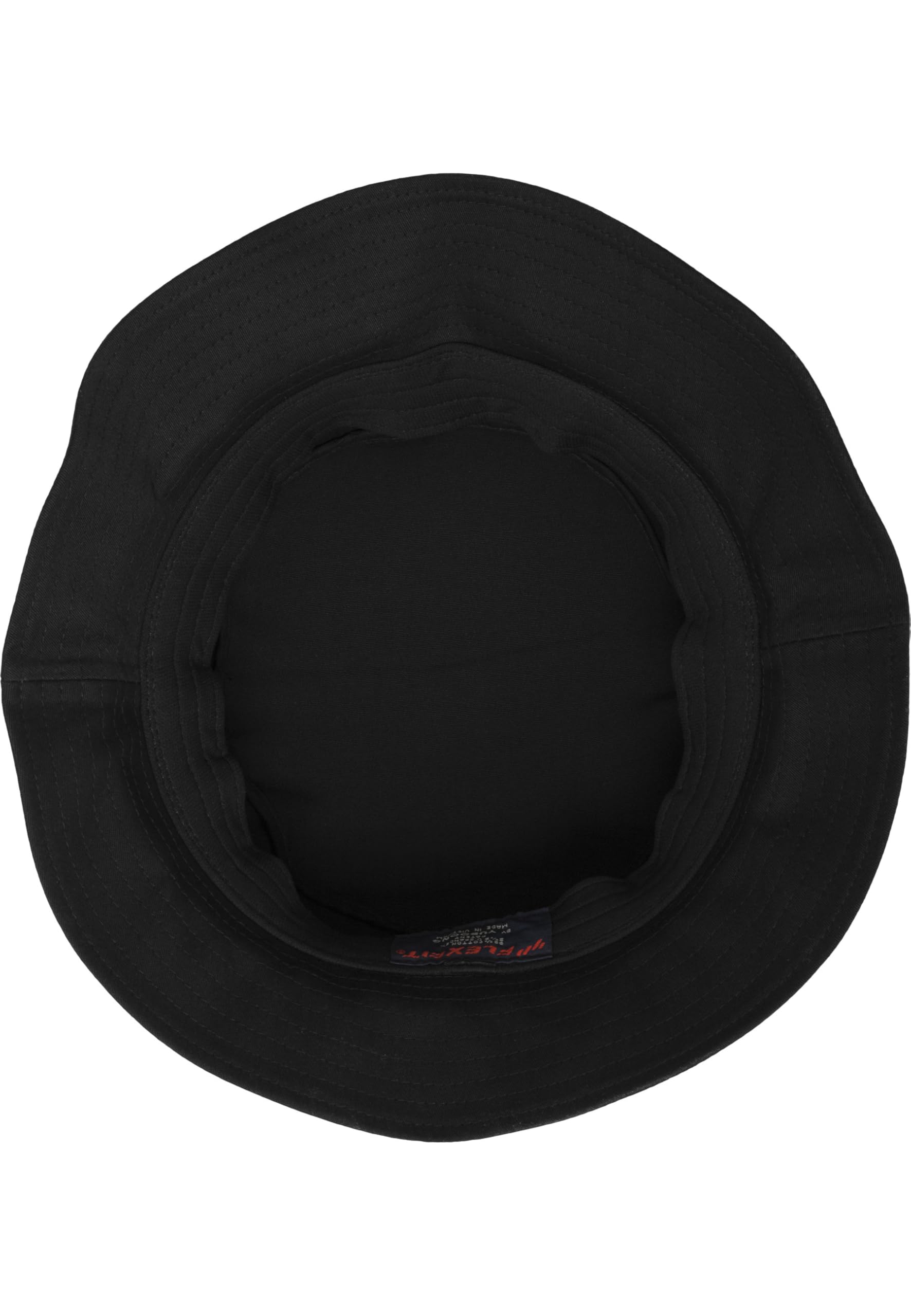Flexfit Cotton Twill Bucket Hat Unisex Kapelusz Wędkarski, Czarny