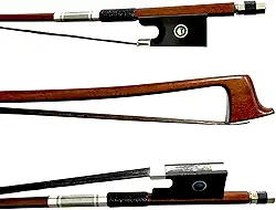 Arco Violino 4/4 Octogonal Balanceado Crina Negra Mongólia Genuíno Premium