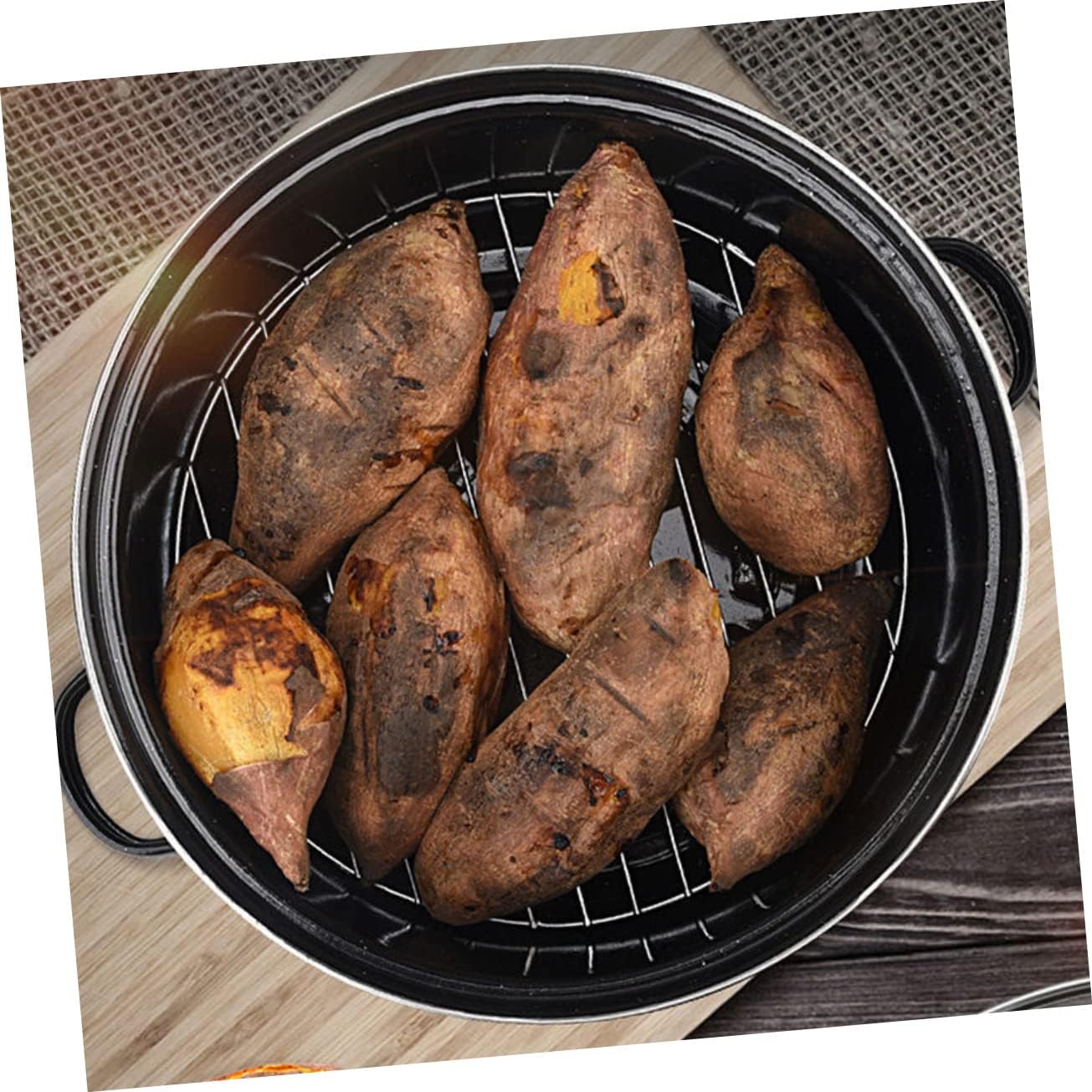 Versatile Roasted Pot Non-stick Baking Dish Capacity for Family Gatherings for Camping