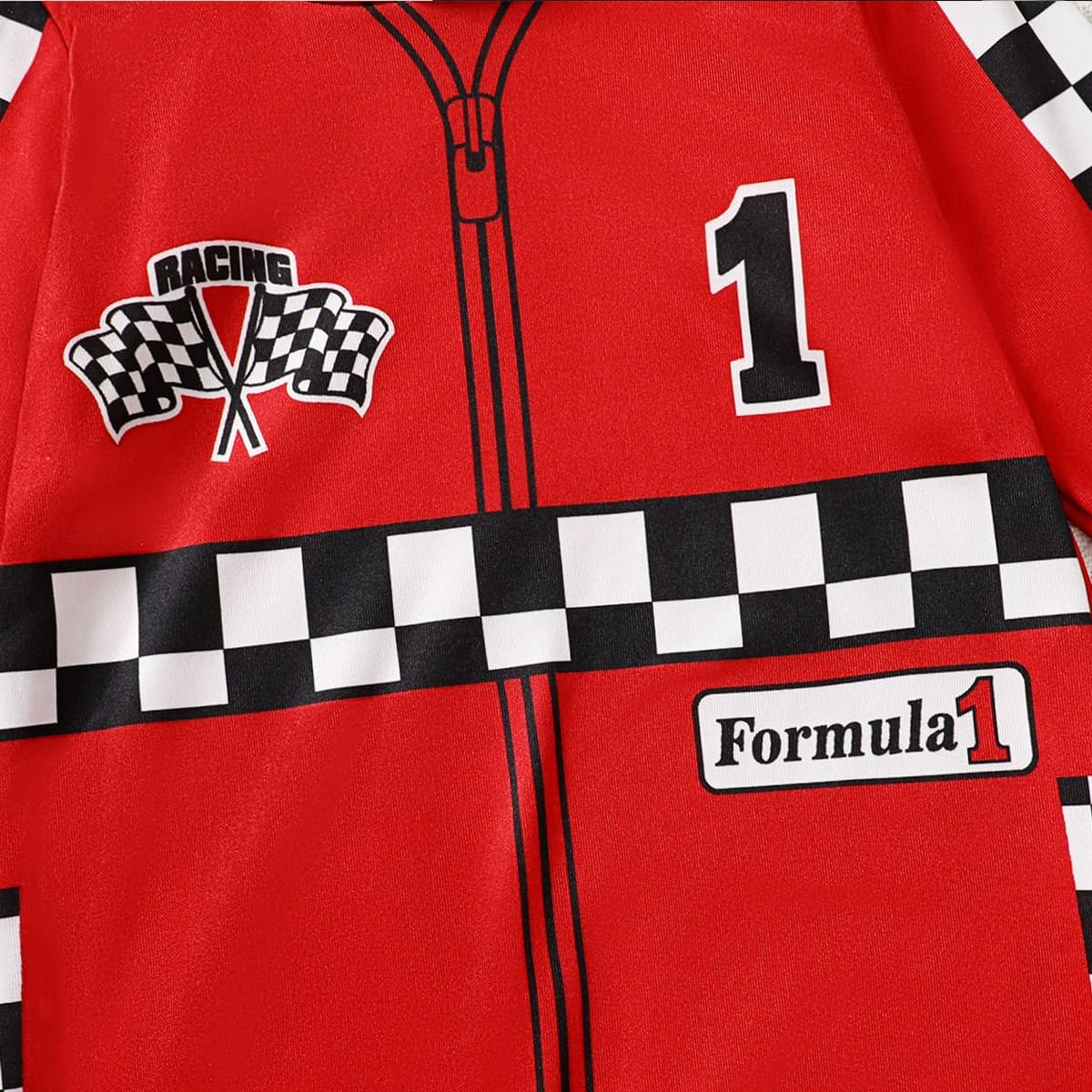 Baby Boy 1st Birthday Outfit One Year Old Birthday Clothes First Birthday Race Car Driver Hooded Romper - Image 4