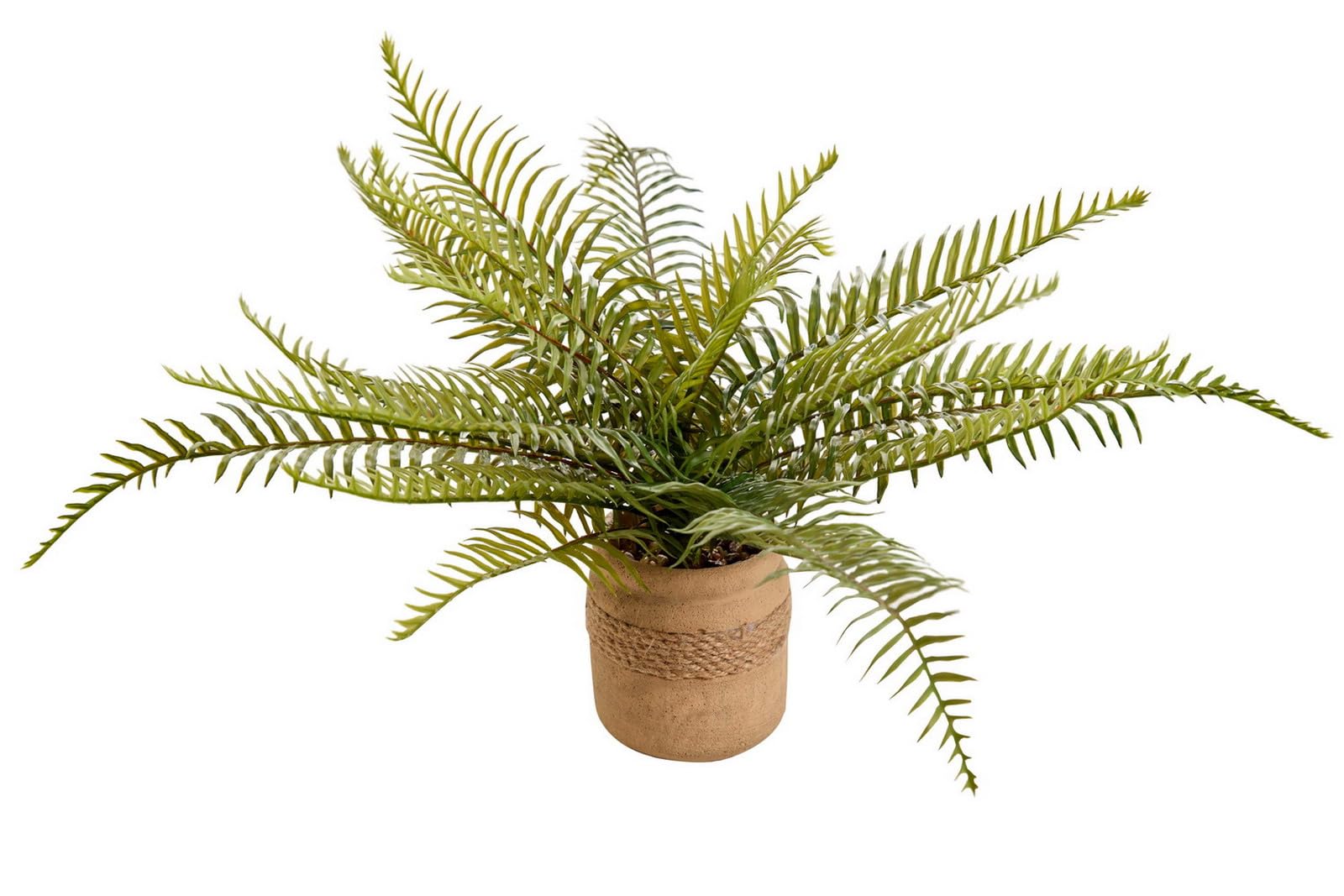 Fougère artificielle en pot plante verte synthétique 40 cm décor maison