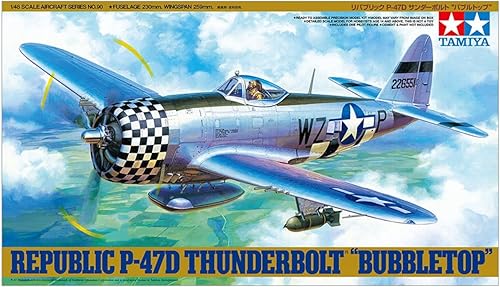 Miniatura 10 de Tamiya 61090 1/48 P-47D Thunderbolt Bubbletop Plastic Model Airplane Kit