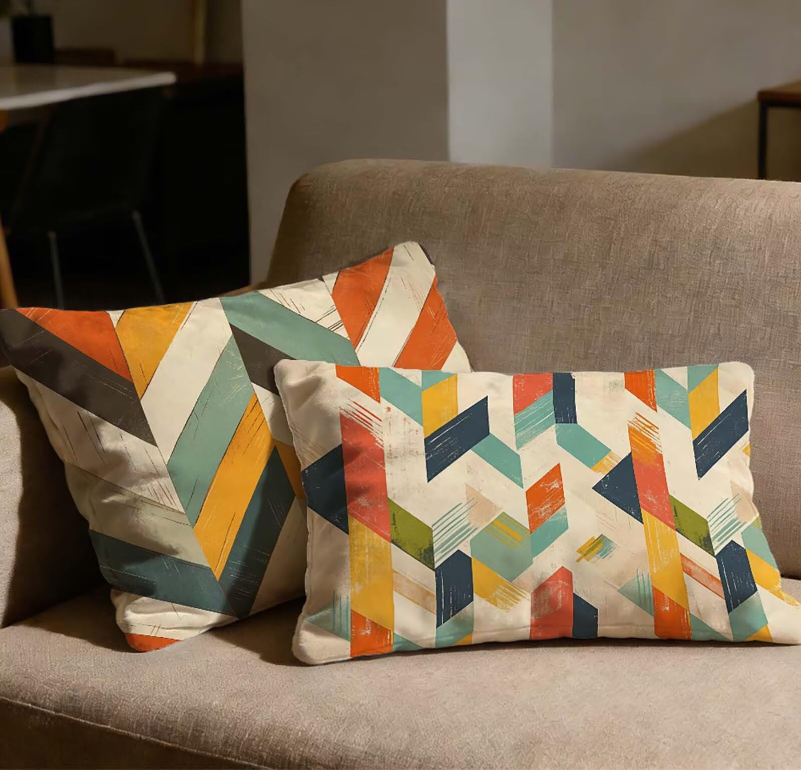 Taie oreiller 40x60 lot de 2 en velours doux avec fermeture éclair invisible O-608C