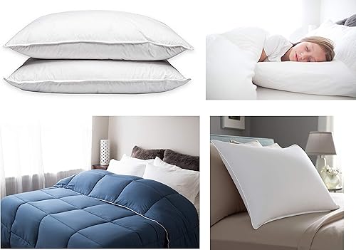 Miniatura 8 de Pillowtex Almohada firme de plumón de ganso blanco de gama alta estándar