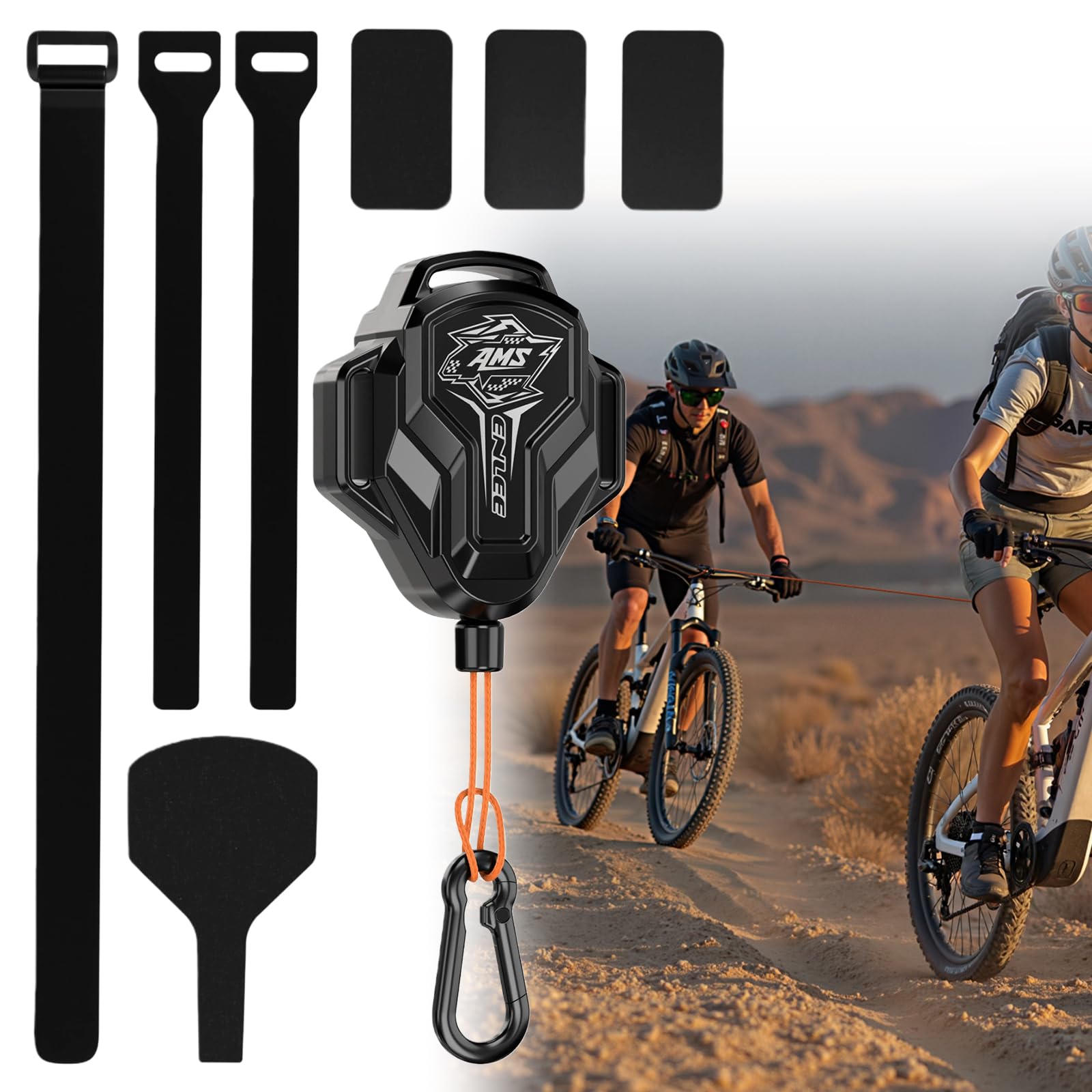 Corde de Remorquage pour Vélo Enfants, Corde de Traction Rétractable 2,5 M, Corde de Remorquage pour Parents-Enfants, Capacité 100 kg