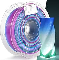 Vista 16 de Filamento PETG para impresora 3D Transparente Gradiente 1.75mm Alta Transmisión de Luz, Filamento para Impresión 3D, Velocidad de Impresión