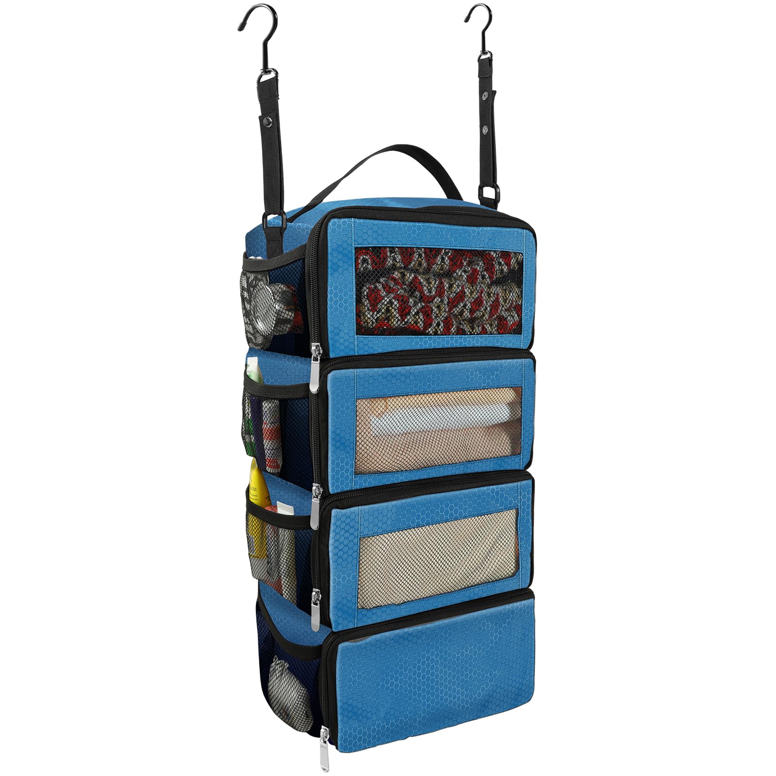 Organiseur De Valise Portable Olosar - Suspendu, 4 Compartiments, 37x23x50 Cm - Noir