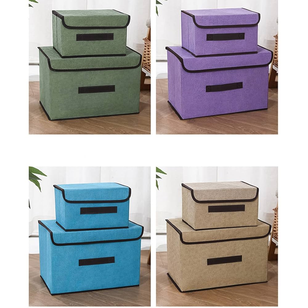 Amazon.co.jp: [CIANAP] ボックス パープル 38*25*25cm*2 収納