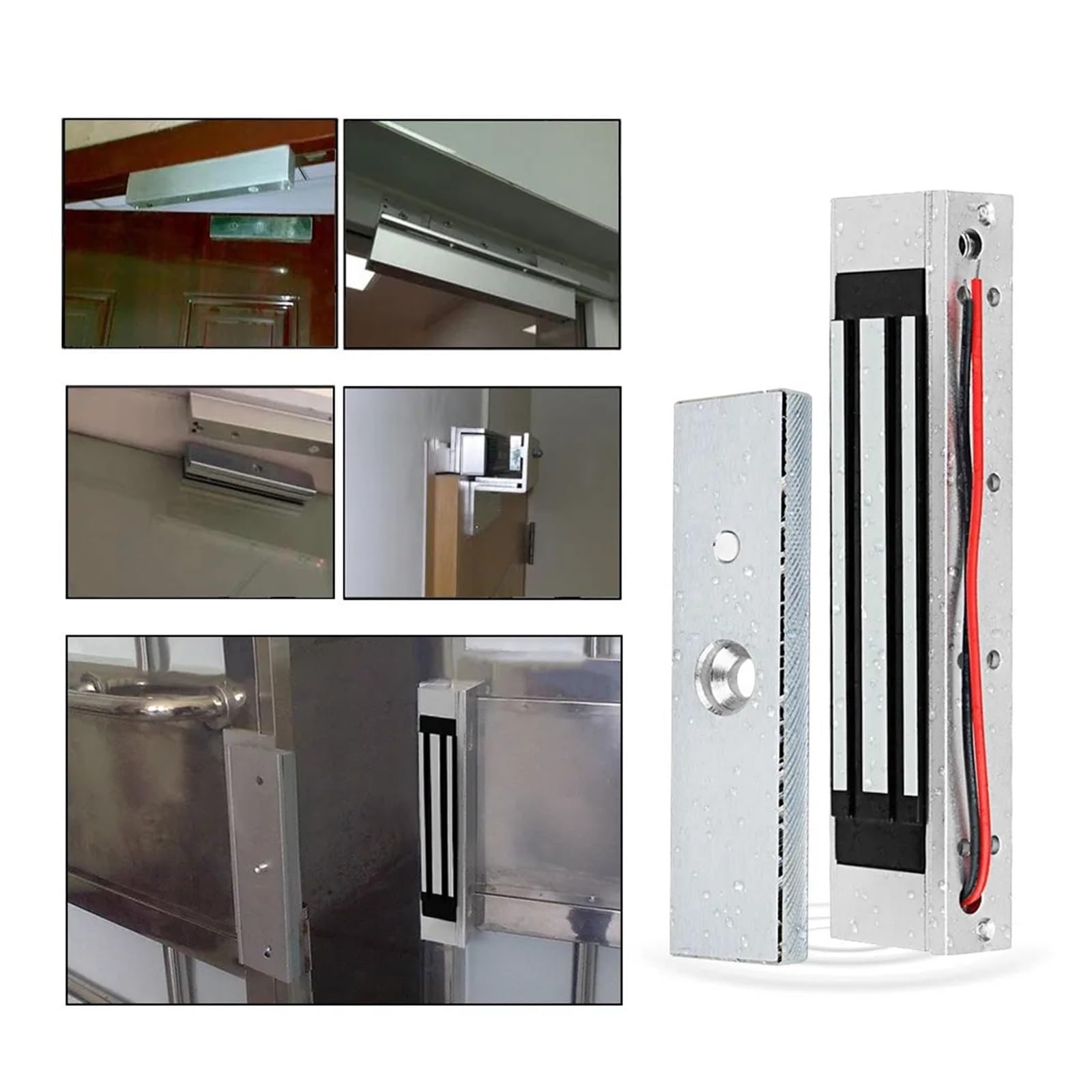 Cerradura electromagnética de 180 kg. | Magnético eléctrico 350lbs fuerza de retención cerraduras electrónicas de una