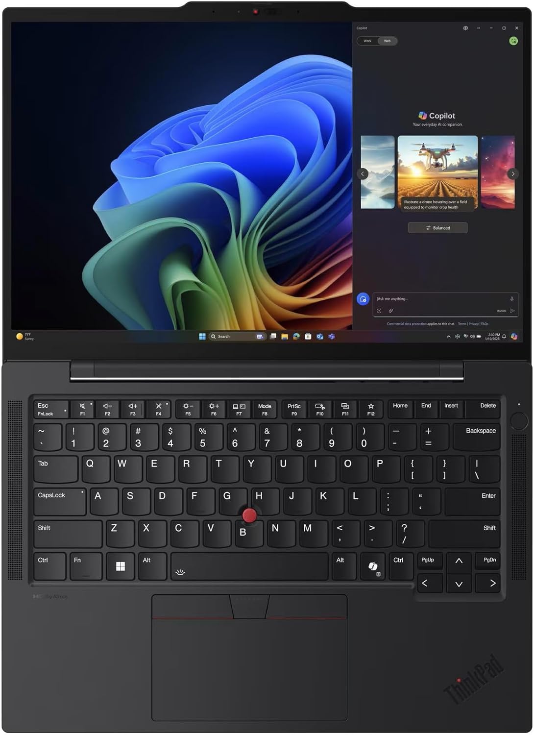 Lenovo ThinkPad T14s Gen 6 Copilot+ Laptop with Intel Core Ultra 7 268V vPro Processor, 14” WUXGA IPS Anti-Glare Touchscreen, 32GB LPDDR5X-8533MT Memory, 1TB SSD, Wi-Fi 7, and Windows 11 Pro