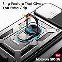 TheGiftKart Tough Armor Bumper Back Cover Case for Motorola Moto G85 5G | Sliding Camera Cover, Kickstand & Ring Holder | 360 Degree Protection Back Cover Case for Moto G85 5G (PC & TPU, Grey) gallery image