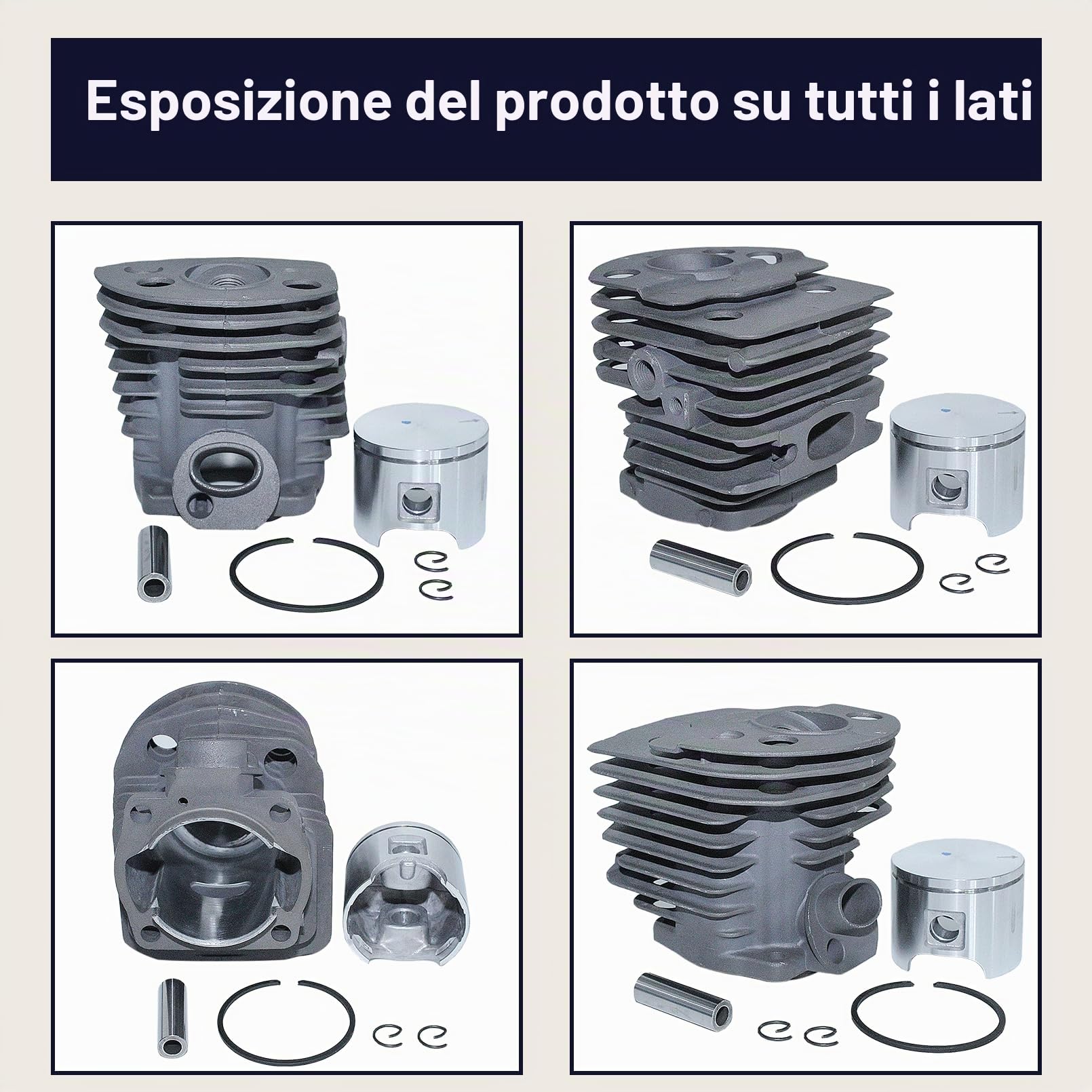 Kit di riparazione marmitta di scarico carburatore pistone cilindro 46 mm, per parti motosega Per Husqvarna 55 51, 503609171, 501766605, 503218202, 503281504