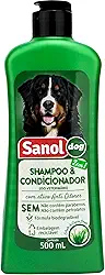 Sanol Dog Shampoo E Condicionador De Pêlos Para Cães 500 Ml Verde