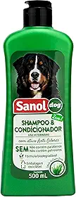 Shampoo E Condicionador De Pêlos Para Cães 500 Ml Verde