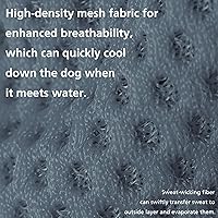 Vista 8 de Paquete de 2 camisas refrescantes para perros, camisa de malla ligera transpirable para perros pequeños y niñas, camisas sin mangas de protección