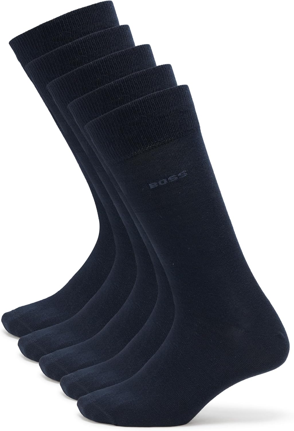 BOSS Men's 5-pack Solid Cotton Socks