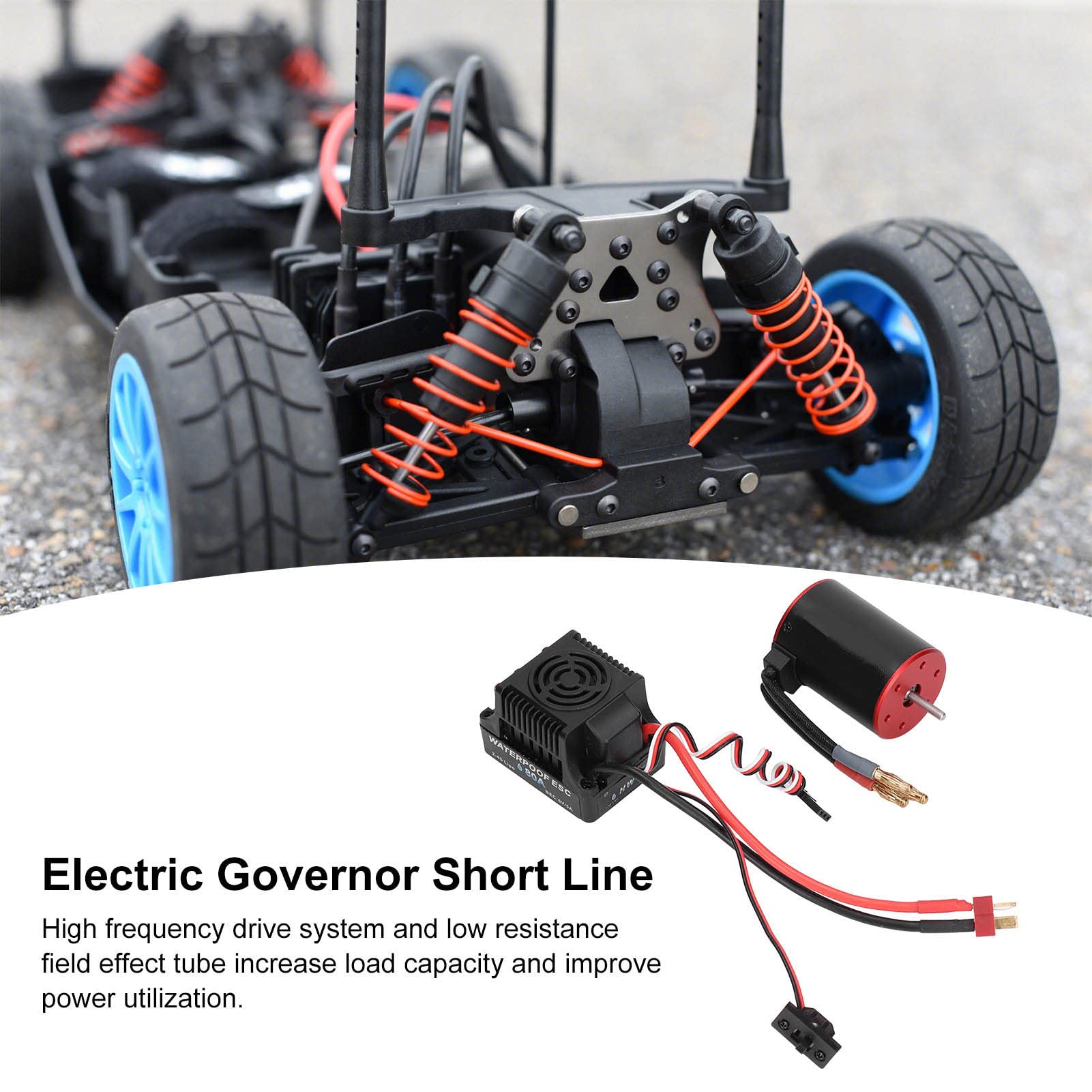 Changor 3650 3100KV Bezszczotkowy Silnik 80A ESC Wodoodporny Elektryczny Regulator do Zestawu Samochodowego 1/8 1/10 RC
