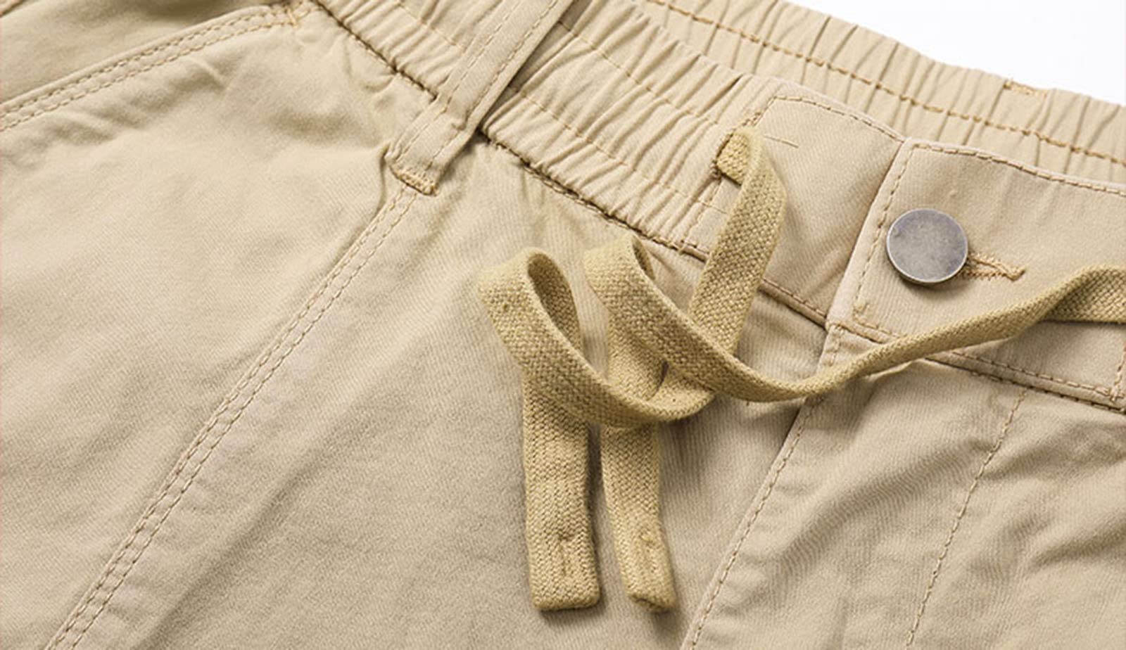 WWricotta Pantaloncini Cargo da Escursione Uomo – Vita Elastica, Cotone Leggero, Asciugatura Rapida, vestibilità Rilassata/A