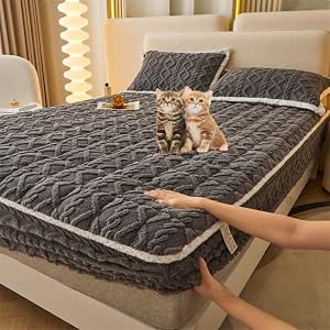 Thickened Warm Fitted Bed Sheet - Great Gift