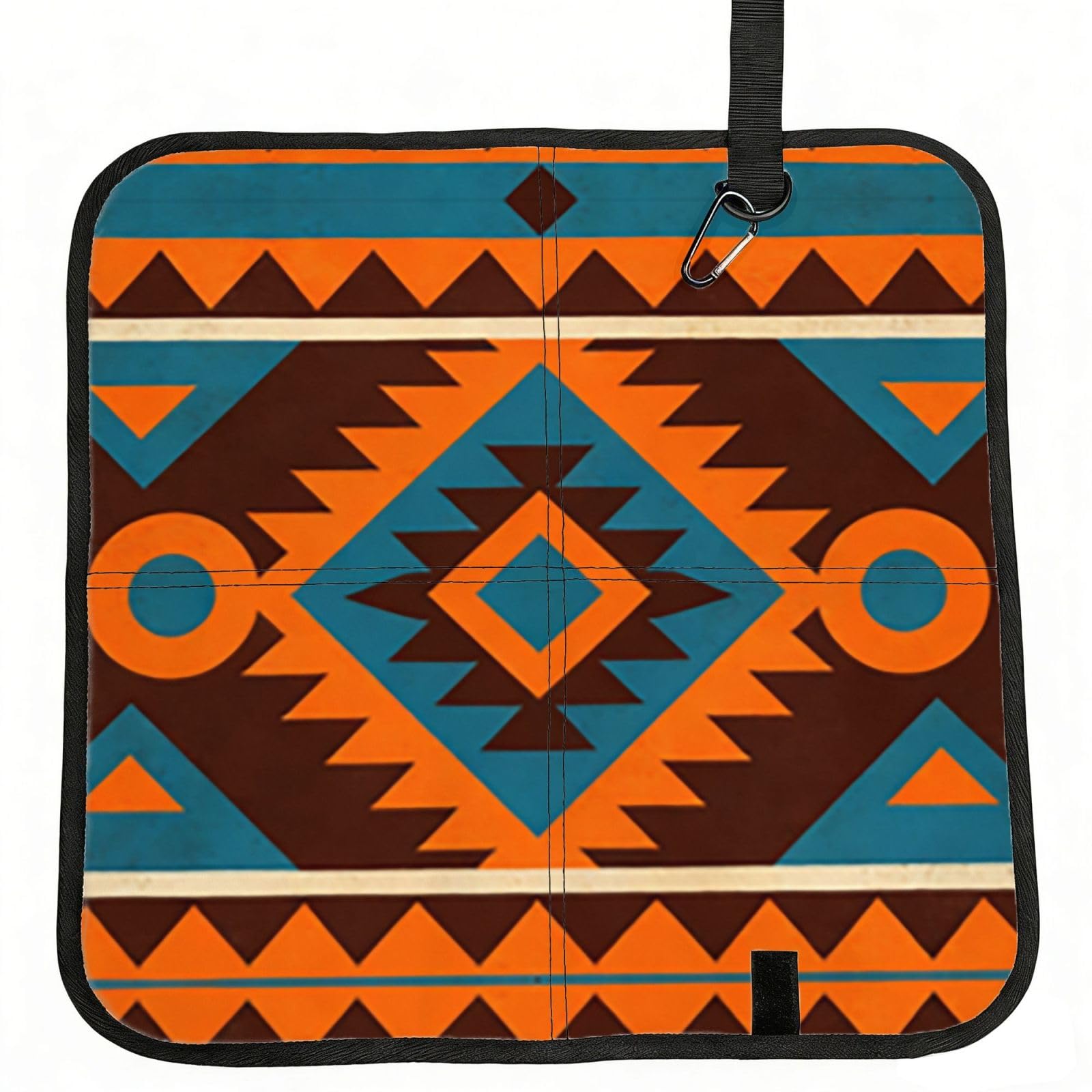 DUYIOKH Tribal Pattern Print Foldable Portable Seat Cushion for World Cup Games, Camping and Outdoor Activities
