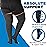 Compression Thigh High for Women and Men 20-30mmHg - Above the Knee Compression Stockings with Open Toe for Lymphedema, DVT, Thrombosis, Leg Pain - Black, Large - A213BL3