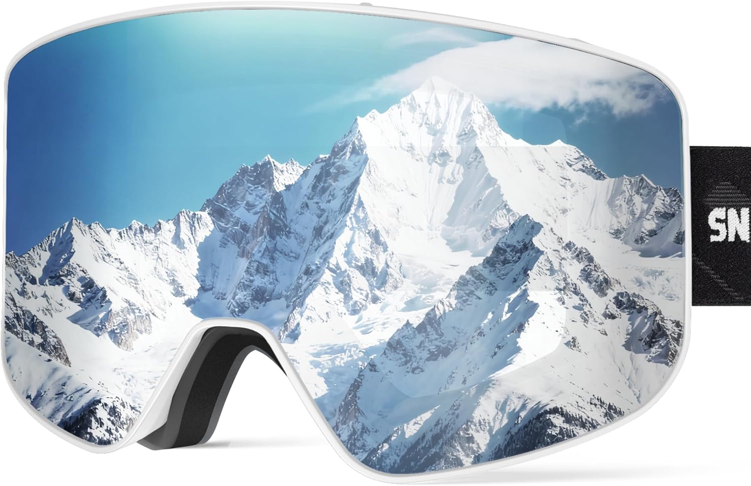 SNOWER Ski Goggles, OTG Anti Fog Snowboard Goggles, HD Snow Goggles UV400 Protection for Men Women Youth