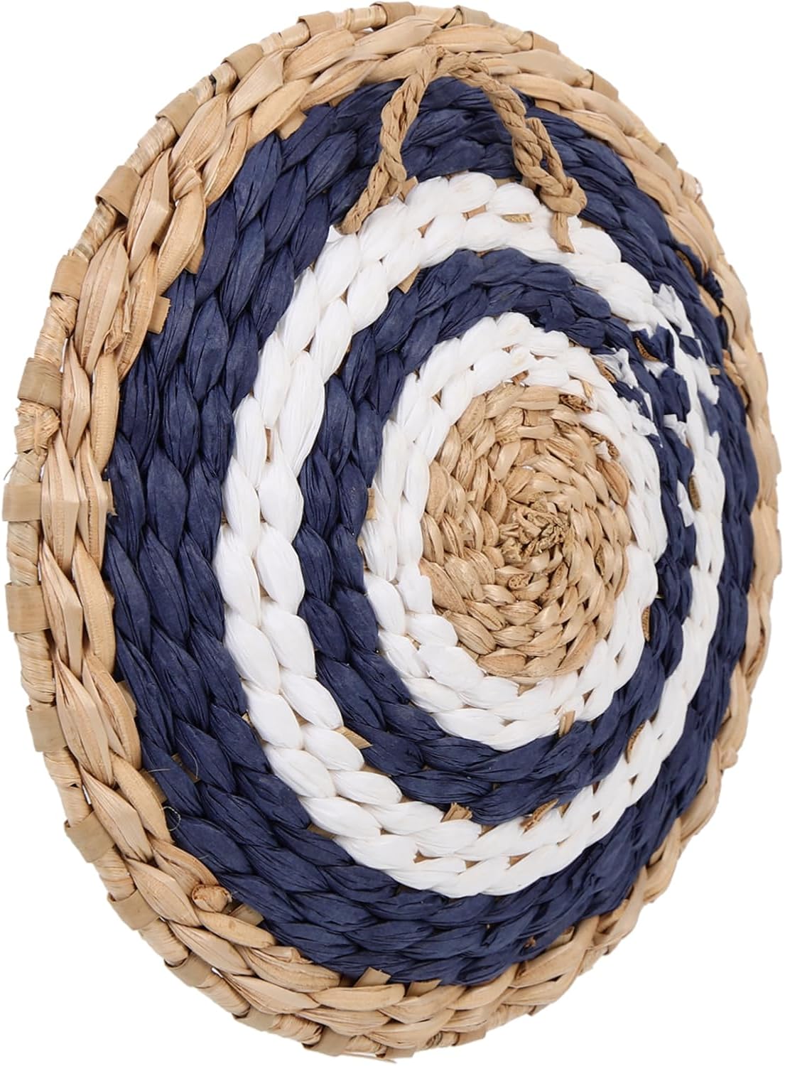 4pcs Wall Decoration Wall Mounted Basket Home Decoration Bohemian Home Decor Home Decor Placemats Round Woven Basket African Basket Handmade Pendant Hanging String