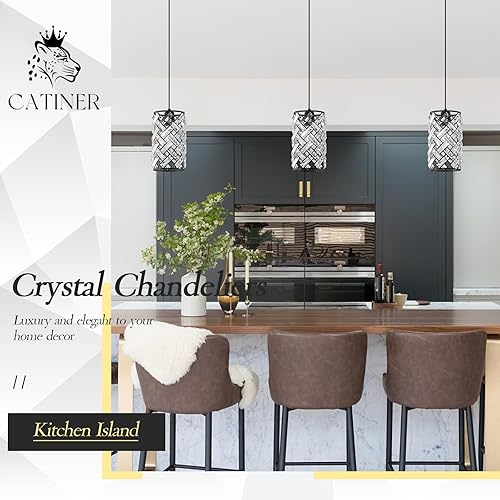 Miniatura 8 de CATINER Moderna lámpara de araña de cristal K9  Candelabros redondos dorados de lujo para comedor, dormitorio, sala de estar, luz de techo alto de