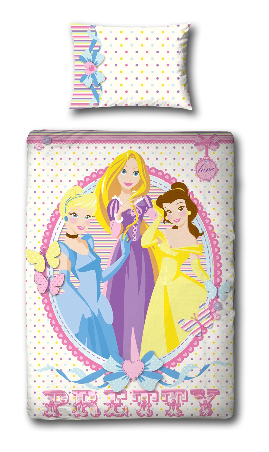 Housse couette Disney Princesses 135x200 cm pour une chambre magique
